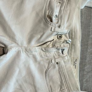 Rag & Bone white Dre capri